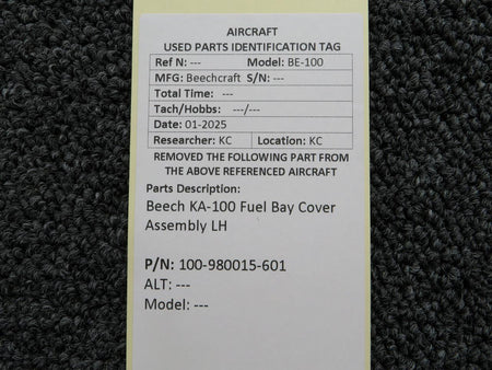 Beechcraft Parts 100-980015-601 Beech KA-100 Fuel Bay Cover Assembly LH
