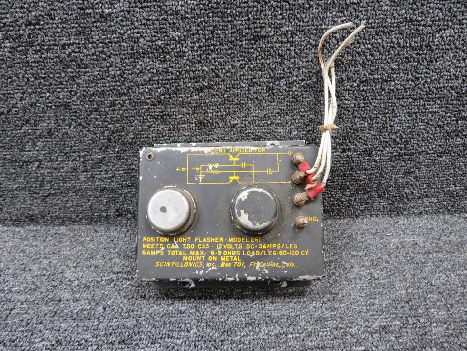 Scintillonics 261 Scintillonics Position Light Flasher (Worn Housing) (Volts: 12)