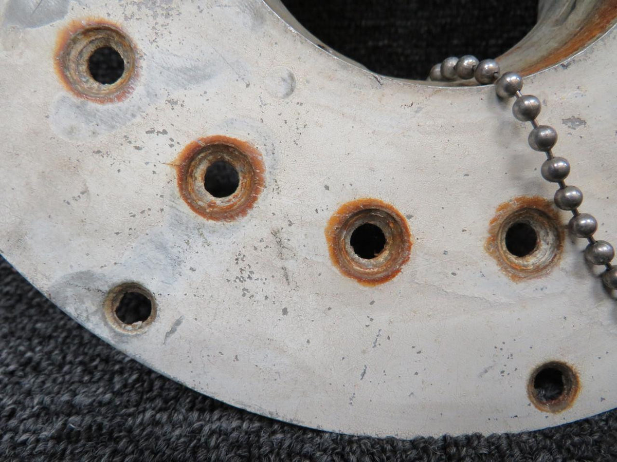 Cessna Aircraft Parts 0721303-5 Cessna 210 Fuel Cap and Adapter Assembly (Worn, Rusted)
