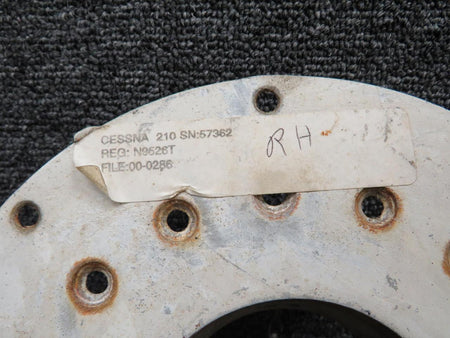 Cessna Aircraft Parts 0721303-5 Cessna 210 Fuel Cap and Adapter Assembly (Worn, Rusted)