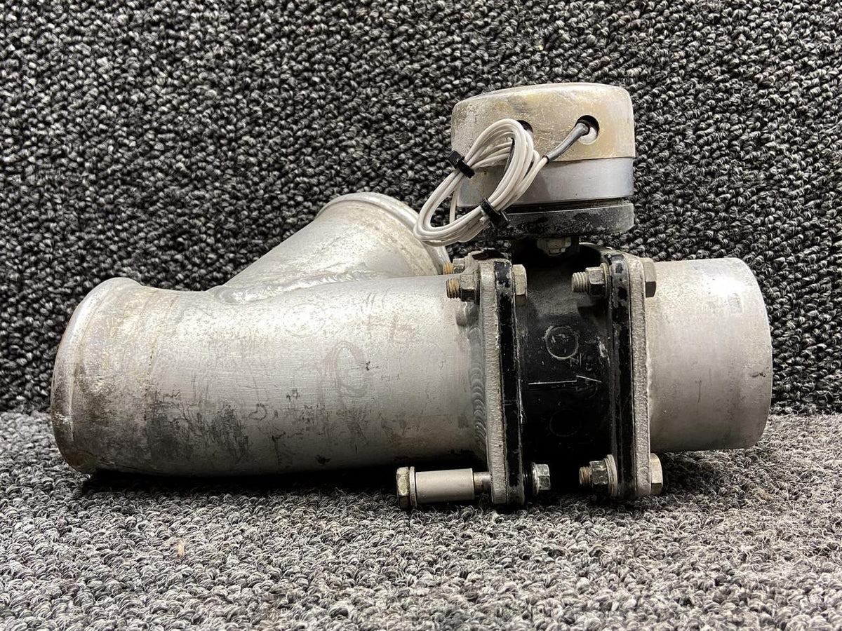 Cessna Aircraft Parts 5117258-11, A33D89 Cessna 414 Cabin Pressurization Duct LH with Valve