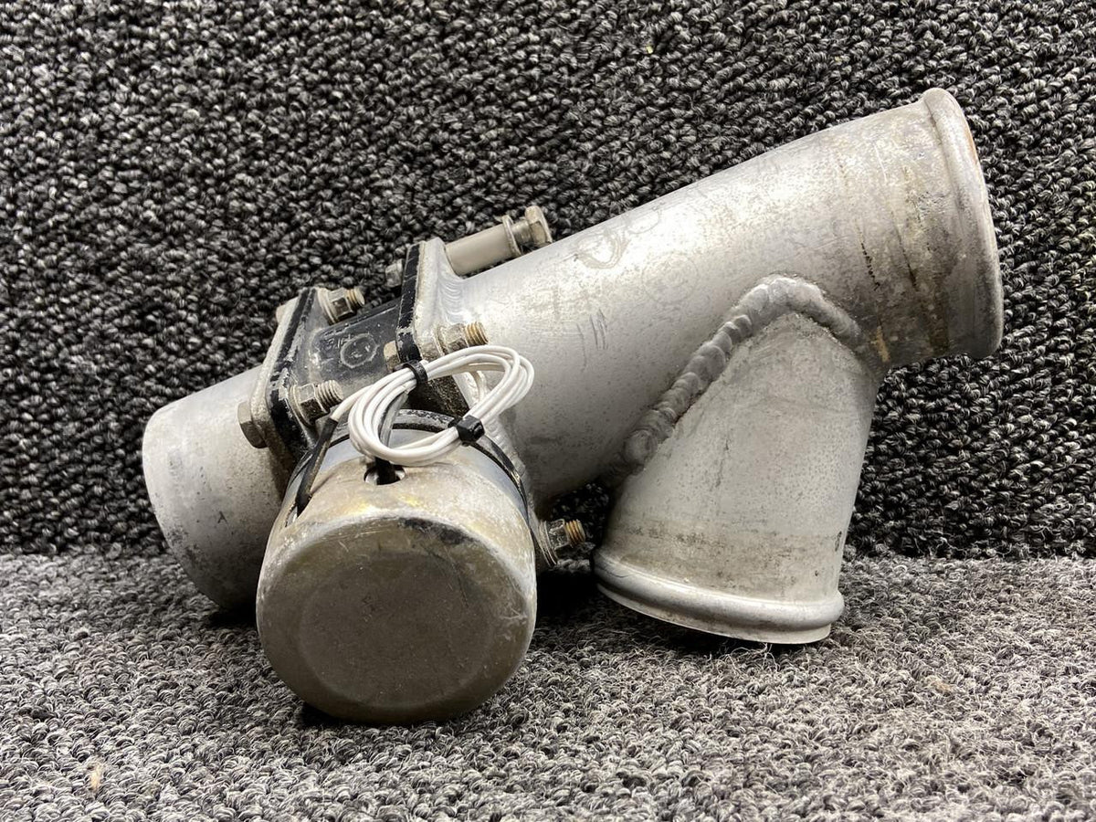 Cessna Aircraft Parts 5117258-11, A33D89 Cessna 414 Cabin Pressurization Duct LH with Valve