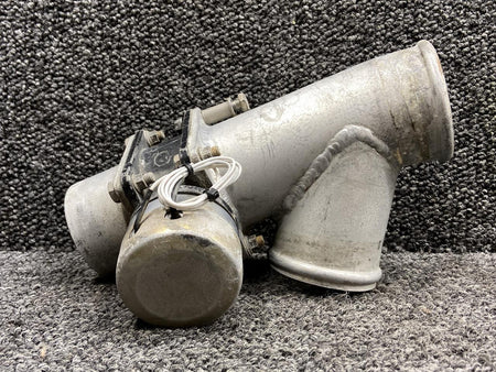 Cessna Aircraft Parts 5117258-11, A33D89 Cessna 414 Cabin Pressurization Duct LH with Valve