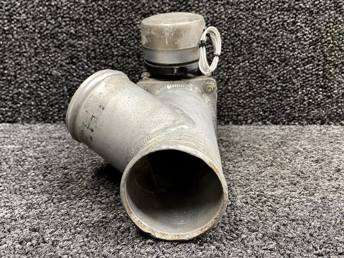 Cessna Aircraft Parts 5117258-11, A33D89 Cessna 414 Cabin Pressurization Duct LH with Valve