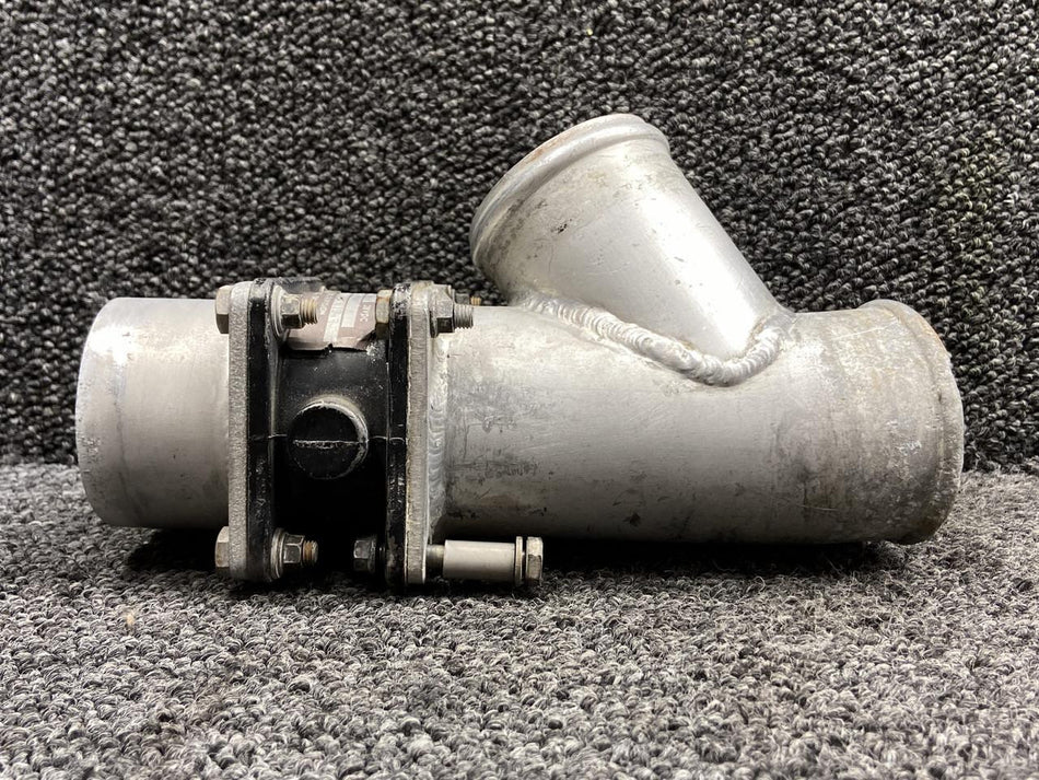 Cessna Aircraft Parts 5117258-11, A33D89 Cessna 414 Cabin Pressurization Duct LH with Valve