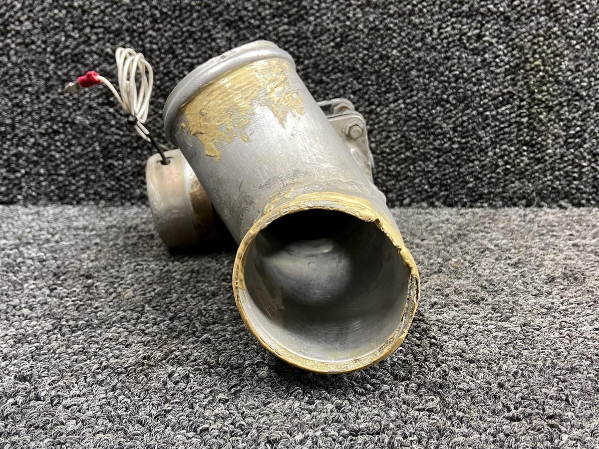 Cessna Aircraft Parts 5117258-12, A33D89 Cessna 414 Cabin Pressurization Duct RH w Valve