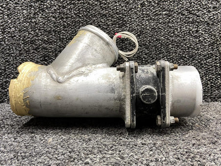 Cessna Aircraft Parts 5117258-12, A33D89 Cessna 414 Cabin Pressurization Duct RH w Valve