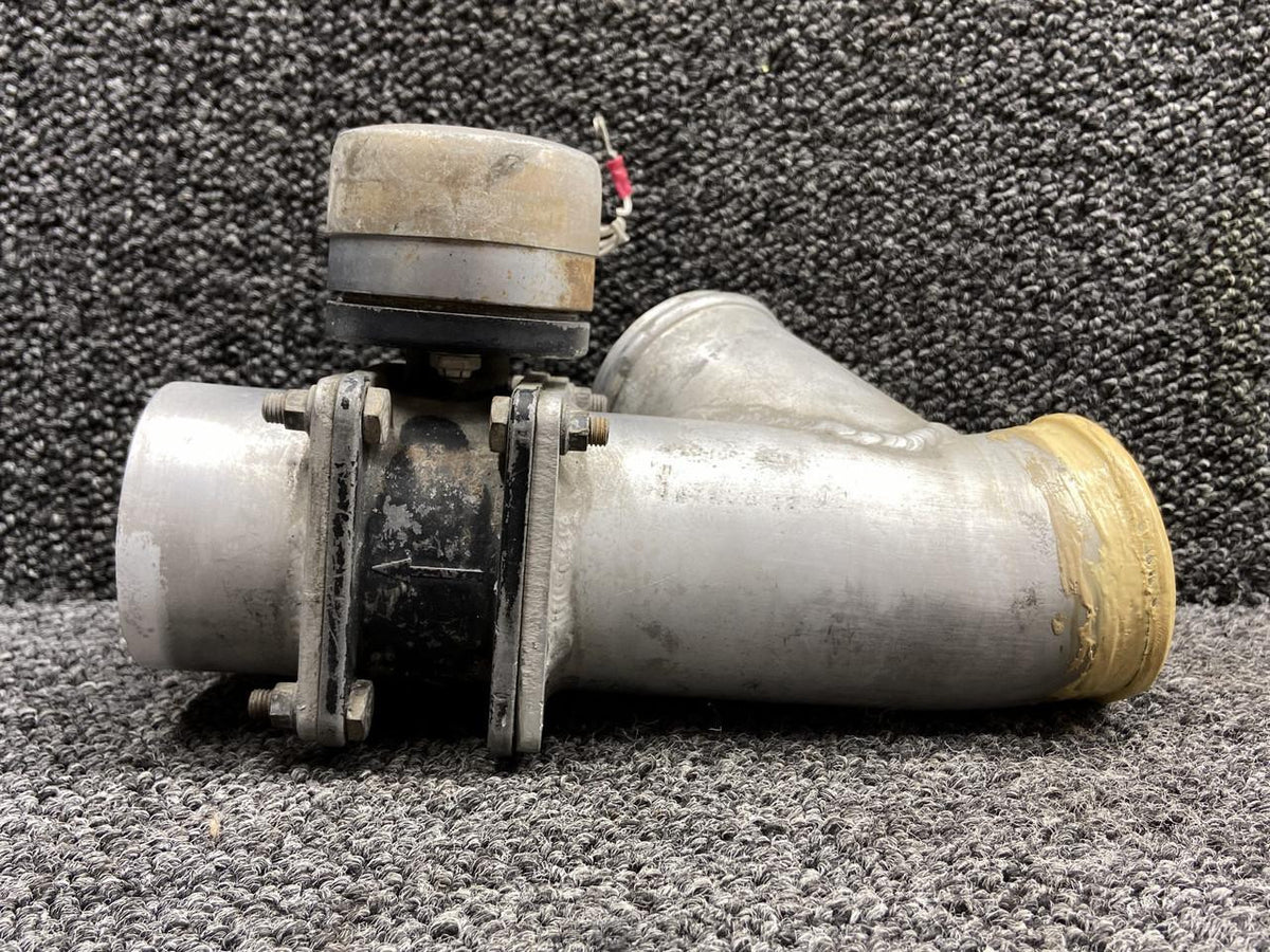 Cessna Aircraft Parts 5117258-12, A33D89 Cessna 414 Cabin Pressurization Duct RH w Valve