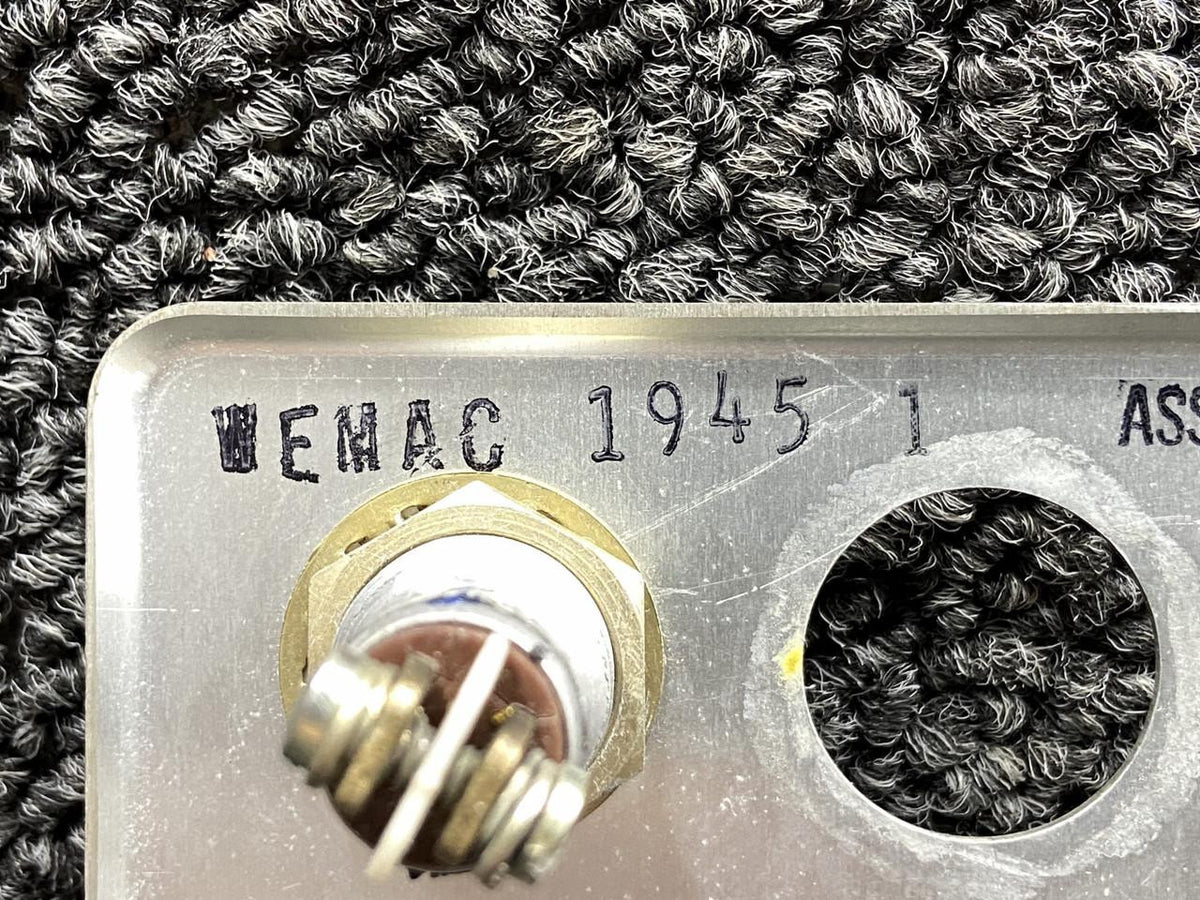 Wemac 1945-1, 2394-1, 2393 Wemac Overhead Escutcheon Cover RH w Vent, Light & Switch