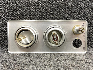 1945-1, 2394-1, 2393 Wemac Overhead Escutcheon Cover RH w Vent, Light & Switch