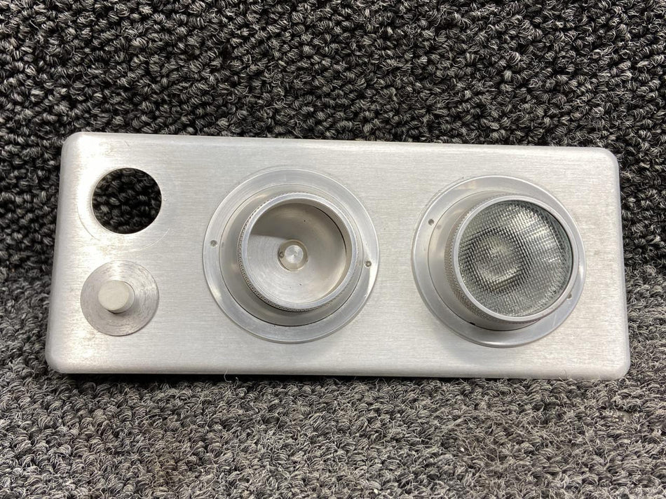 Wemac 1945, 2394-1, 2393 Wemac Overhead Escutcheon Cover LH w Vent, Light & Switch