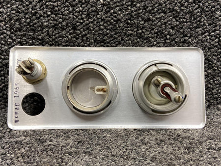 Wemac 1945, 2394-1, 2393 Wemac Overhead Escutcheon Cover LH w Vent, Light & Switch
