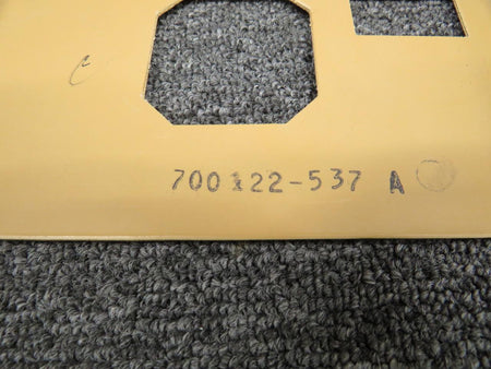 Piper Aircraft Parts 700122-537A Piper Aerostar Console Cover Panel (Tan) (Sun Bleached)