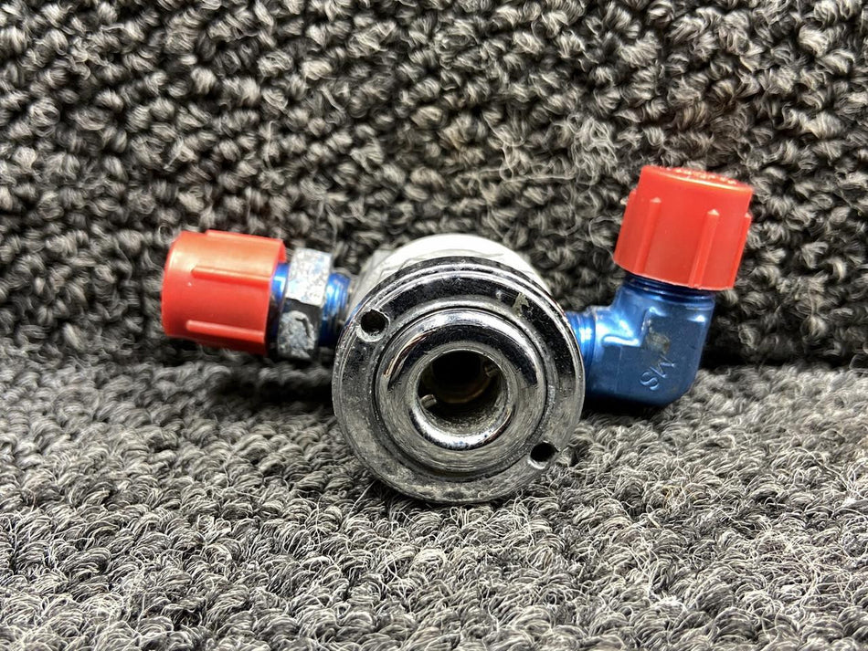 Cessna Aircraft Parts C166006-0202 Cessna 414 Oxygen Outlet (Minus Lid, Angled Fitting)