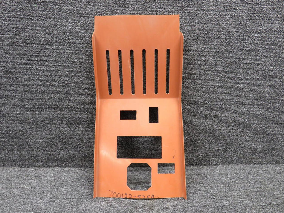 Piper Aircraft Parts 700122-535A Piper Aerostar Console Cover Panel (Orange) (Cut Edges)
