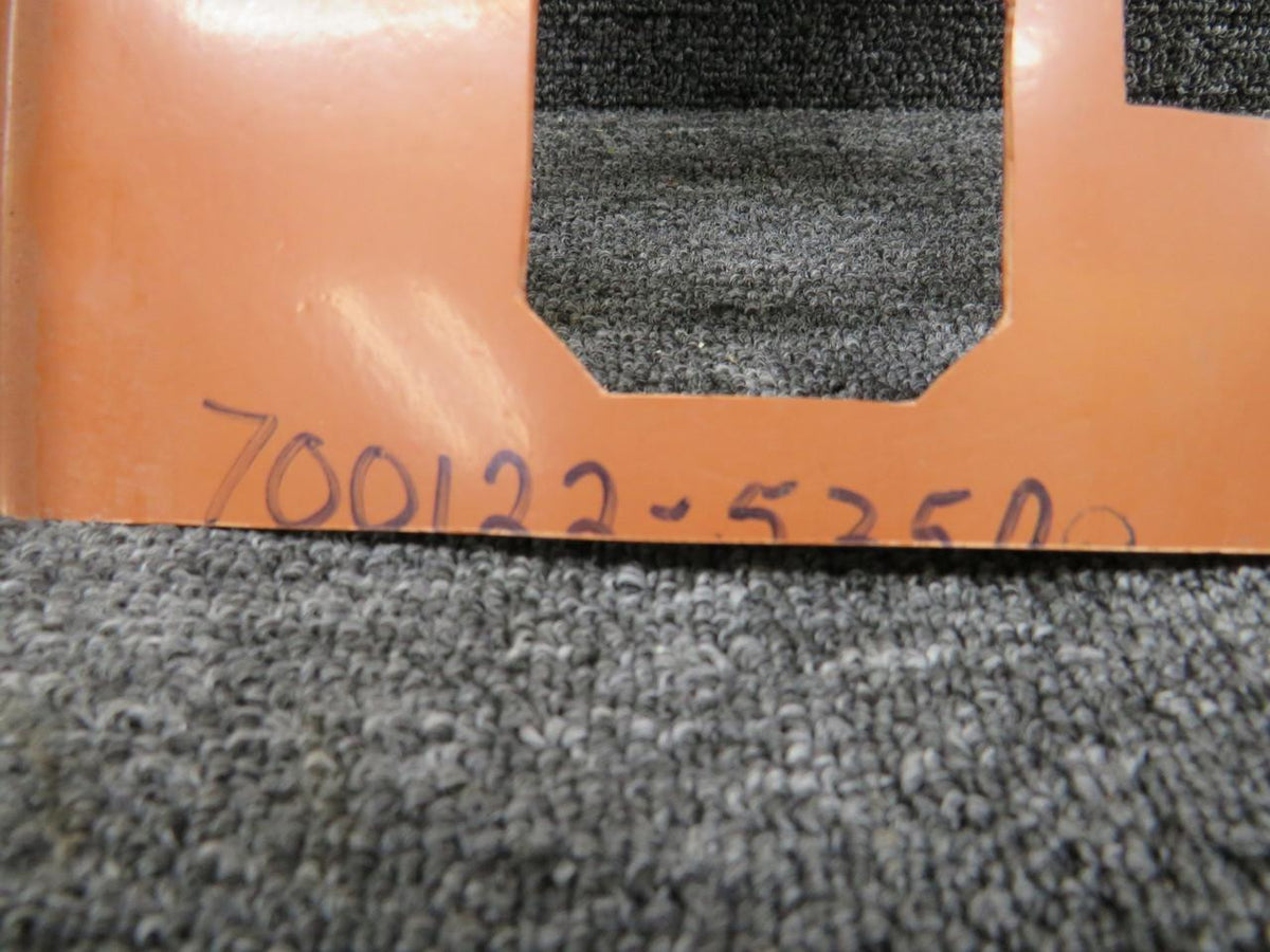 Piper Aircraft Parts 700122-535A Piper Aerostar Console Cover Panel (Orange) (Cut Edges)