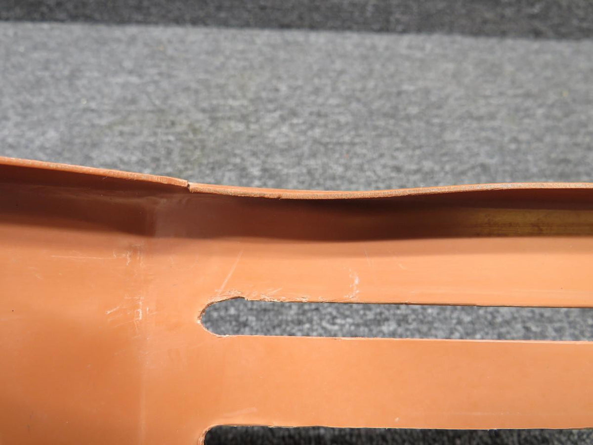 Piper Aircraft Parts 700122-535B Piper Aerostar Console Cover Panel w Extra Holes (Orange) (Cut Edge)