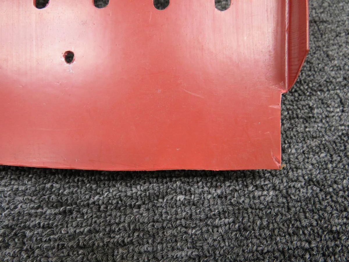 Piper Aircraft Parts 700122-537A Piper Aerostar Console Cover Panel w Extra Holes (Red) (Cut Edges)