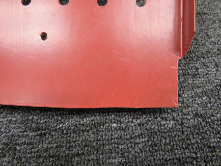 Piper Aircraft Parts 700122-537A Piper Aerostar Console Cover Panel w Extra Holes (Red) (Cut Edges)