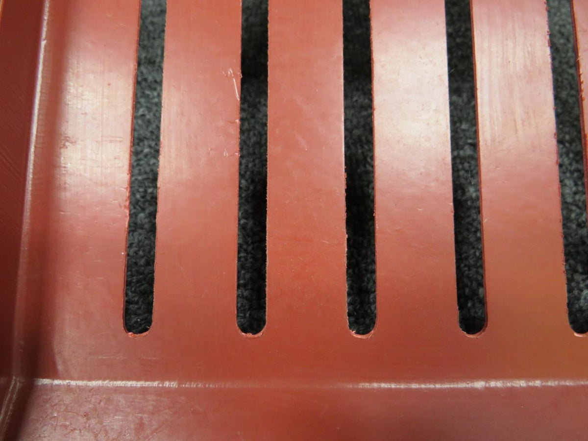 Piper Aircraft Parts 700122-537A Piper Aerostar Console Cover Panel w Extra Holes (Red) (Cut Edges)