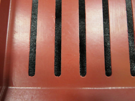 Piper Aircraft Parts 700122-537A Piper Aerostar Console Cover Panel w Extra Holes (Red) (Cut Edges)