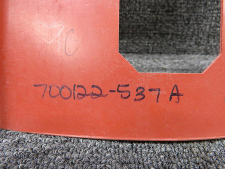 Piper Aircraft Parts 700122-537A Piper Aerostar Console Cover Panel w Extra Holes (Red) (Cut Edges)