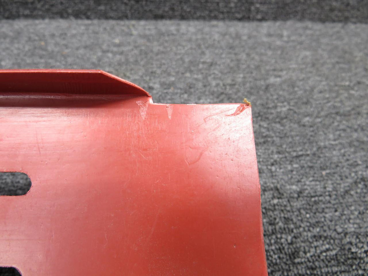 Piper Aircraft Parts 700122-537A Piper Aerostar Console Cover Panel w Extra Holes (Red) (Cut Edges)