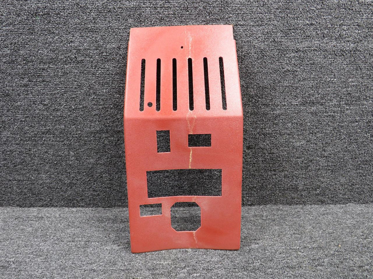 Piper Aircraft Parts 700122-537A Piper Aerostar Console Cover Panel w Extra Holes (Red) (Cut Edges)