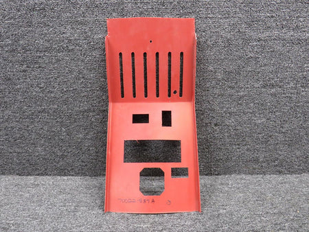 Piper Aircraft Parts 700122-537A Piper Aerostar Console Cover Panel w Extra Holes (Red) (Cut Edges)