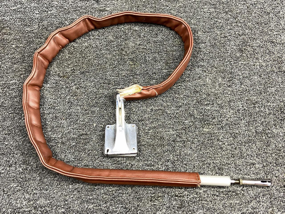 Cessna Aircraft Parts 5111508-31, 5111508-53 Cessna 414 Lower, Aft Cabin Door Cable Bracket w Cable