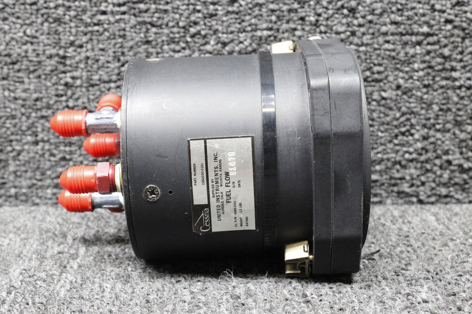 6060-2101 (Alt: C662020-0101) United Dual Fuel Flow Indicator (Lighted, 28V)