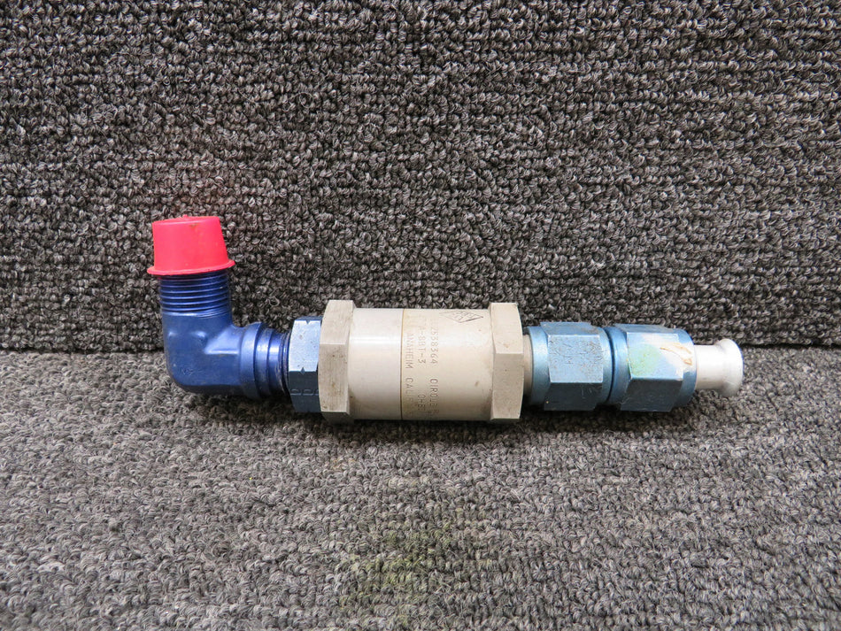 2380103-1 (Alt: 877A-8BT-3) LearJet 24B Circle Seal Check Valve Assembly