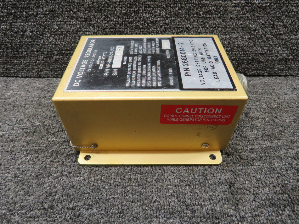 VR-1010-24-2C (Alt: 2680014-2) Aerospace DC Voltage Regulator