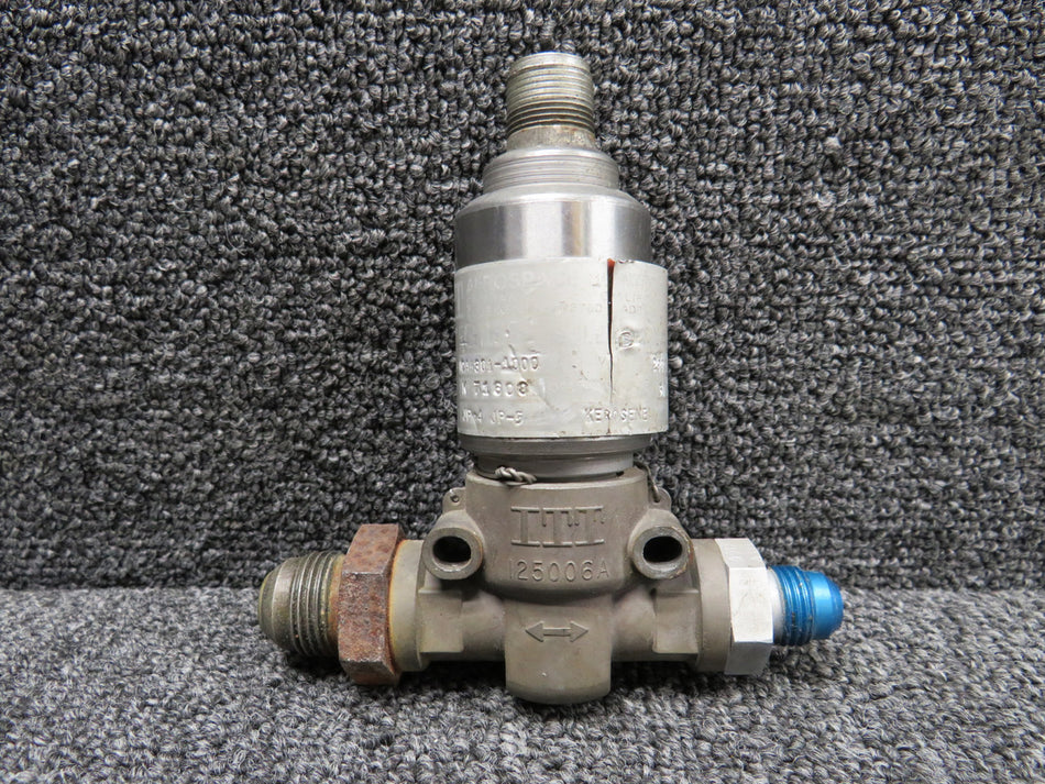 NCA6301-1000 (Use: 100-389020-1) ITT Fuel Transfer Solenoid Valve (Worn)