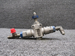 10970-4 (Alt: AN6277-4) Kenyon Hydraulic Shuttle Valve (Cracked Housing)