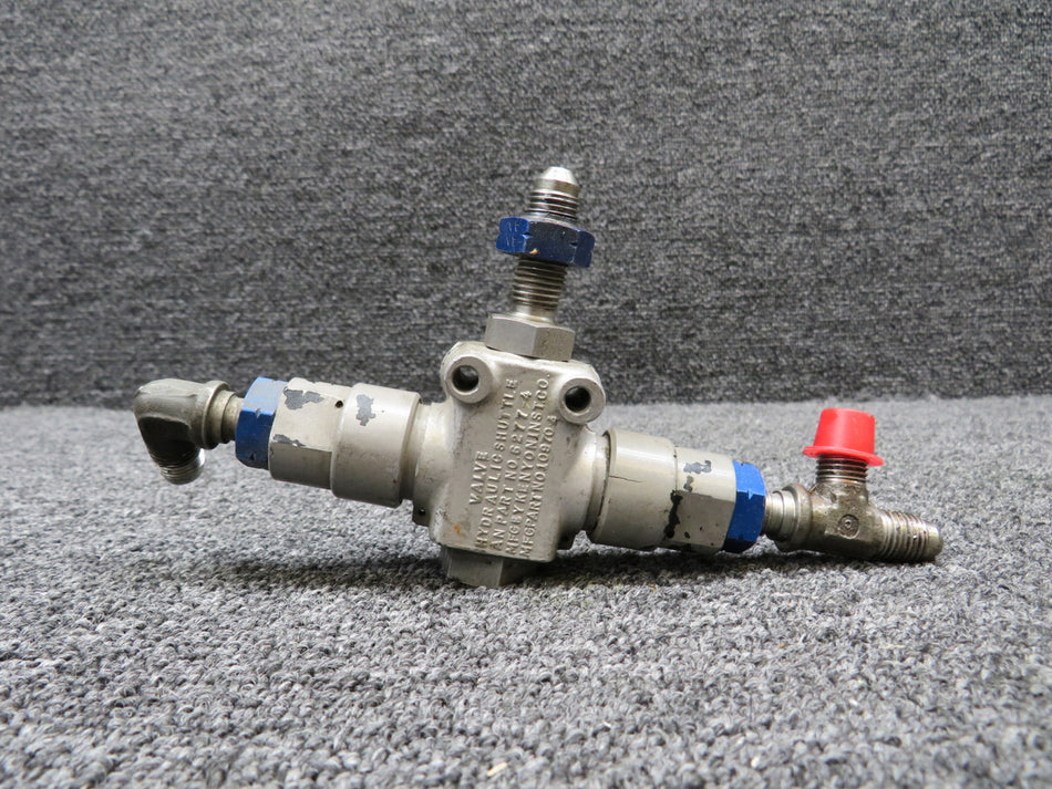 10970-4 (Alt: AN6277-4) Kenyon Hydraulic Shuttle Valve (Cracked Housing)