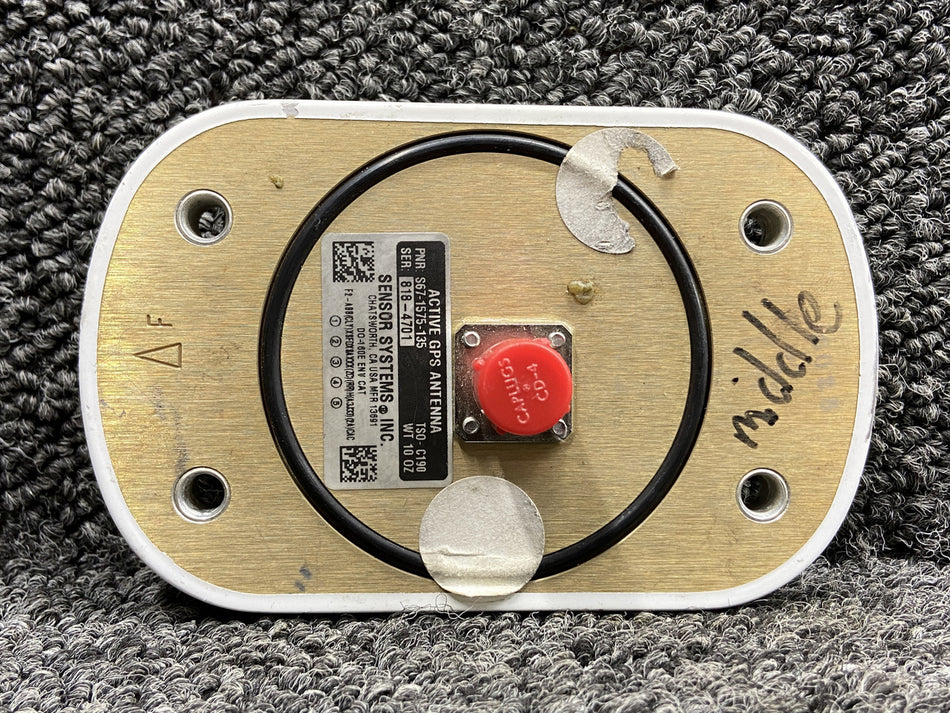 S67-1575-135 Sensor Systems Active GPS Antenna with Velcro