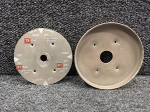 0511198, S1286-2 Cessna 182G Fuel Selector Valve Plate Assembly with Cup
