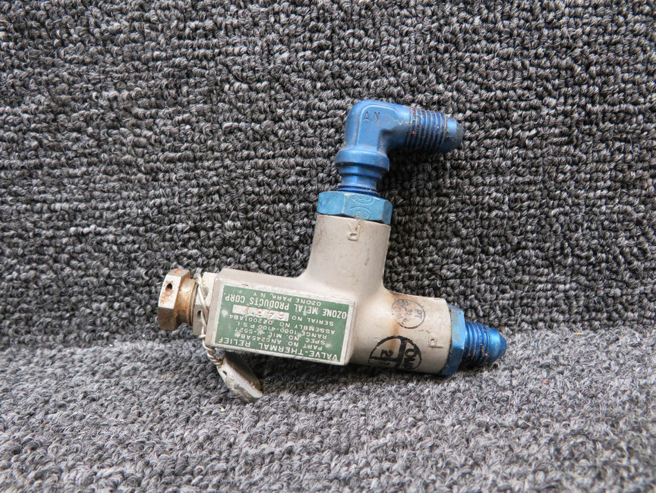 AN6245AB4 Ozone Thermal Relief Valve with Elbow Fitting (Minor Rust)