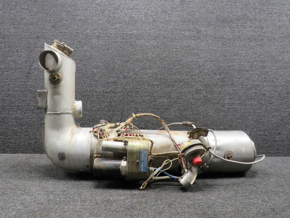 0813841-1, 0813844-6 Cessna 320E Cabin Heater Assembly w Adapter (Worn)