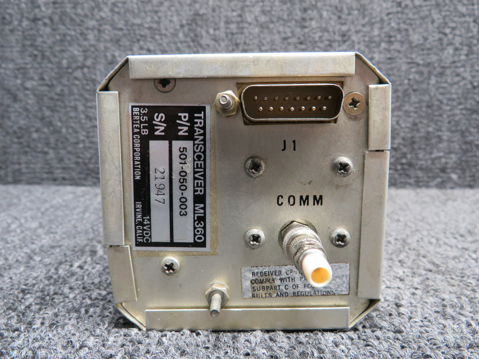 501-050-003 Bertea ML360 Nav, Comm Transceiver (Some Wear)