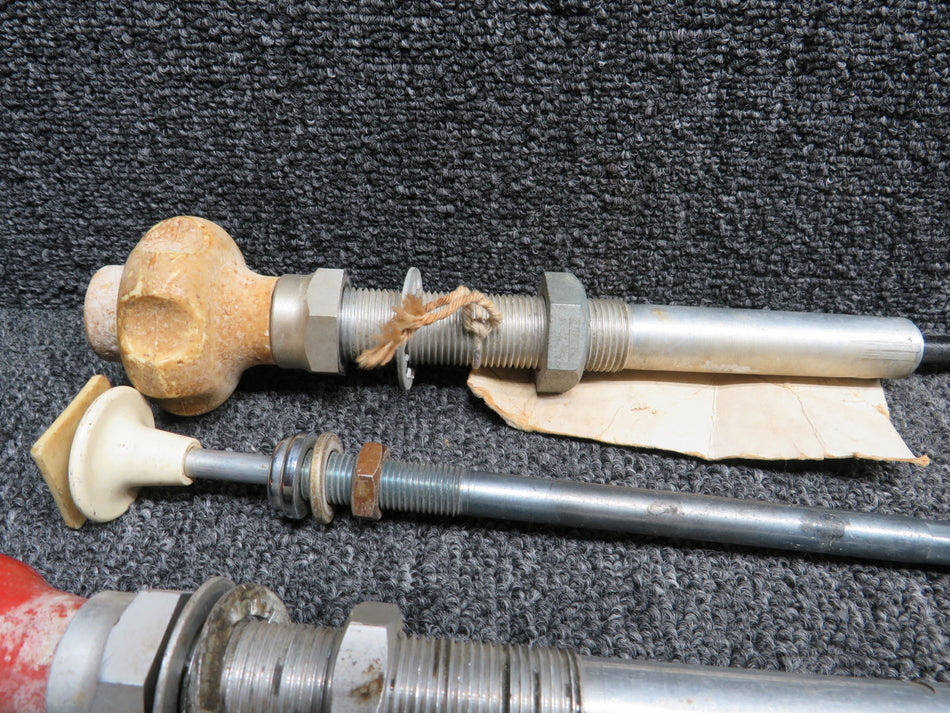 Misc Control Cables Mixture, Throttle, etc Set of 12