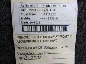 C-7539 Piper PA31-310 Aftermarket Propeller Spacer
