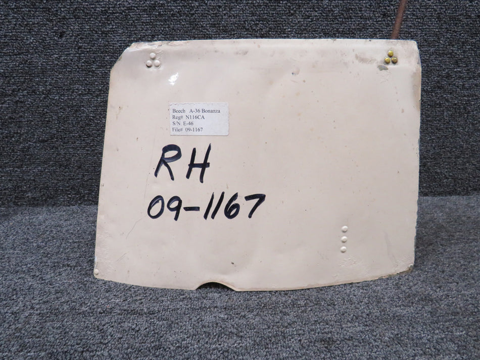 002-410025-14 Beechcraft 36 Cowl Flap Assembly RH with Rod (Damaged)