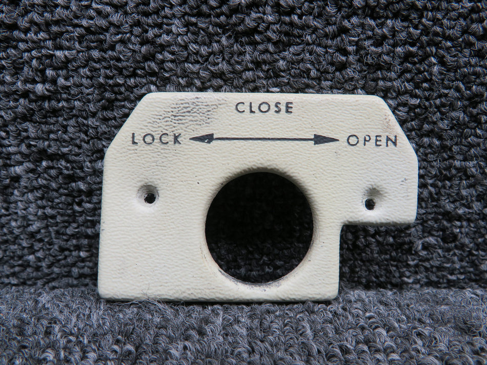 0705042-4 Cessna T210R Door Handle Escutcheon RH (Some Wear)