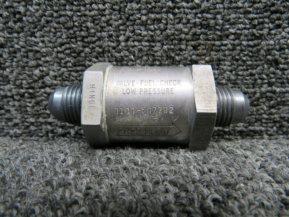 1111-517702 (Use: S2218-1) Parker Low Pressure Fuel Check Valve