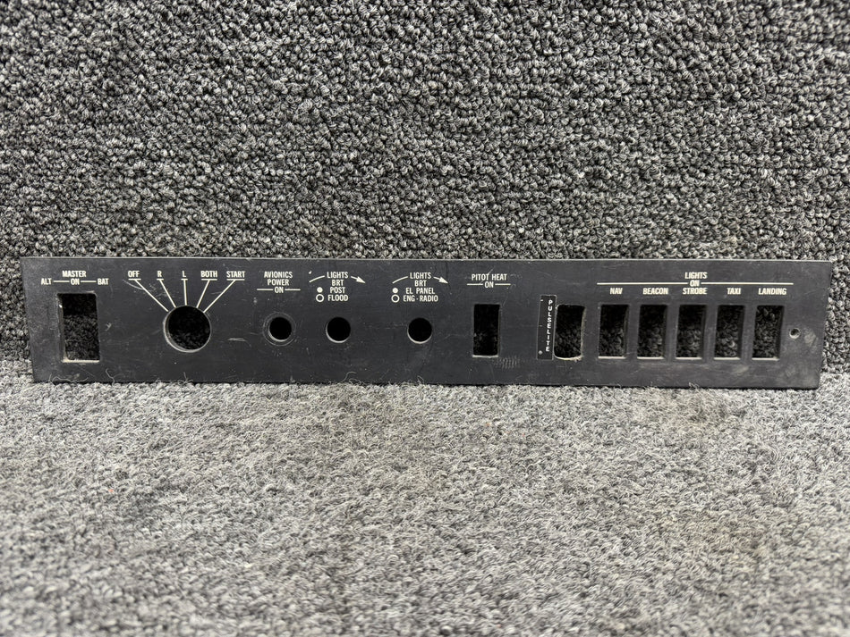 0713577-2 Astronics Corp Lower Instrument Switch Panel (6 Light Switch Slots)