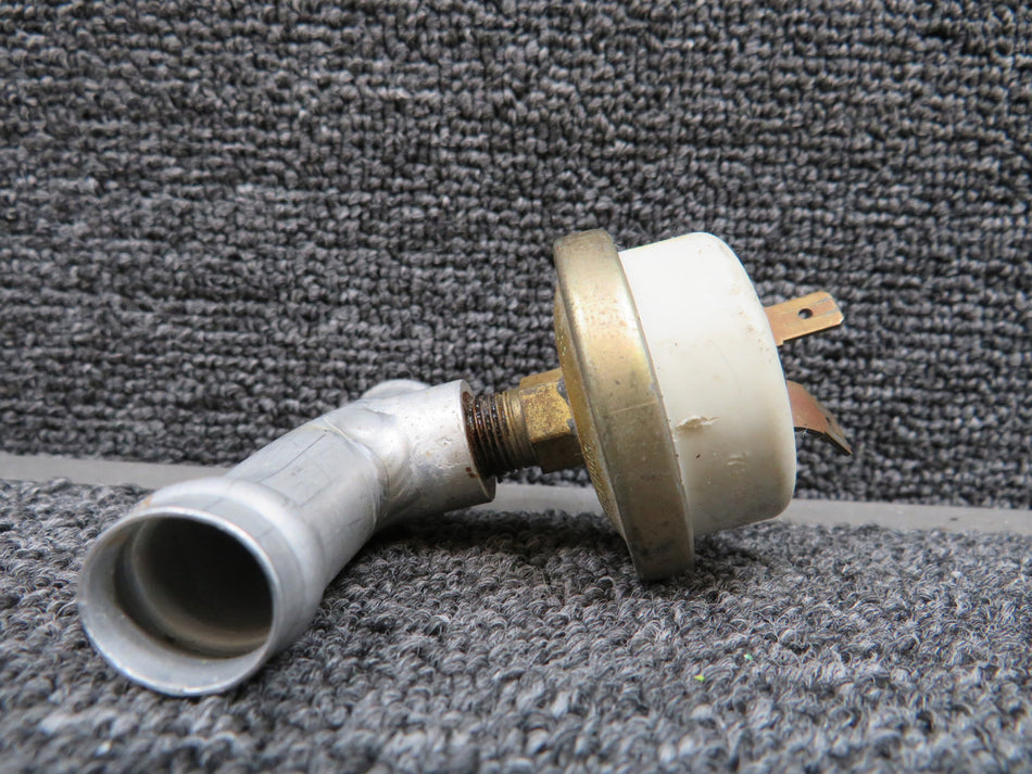84159-002 Piper PA-46-350P Hobbs Vacuum Pressure Switch with Tube (Bent)