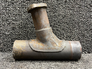 654262 Continental TSIO-360-KB Center Exhaust Riser LH (No Probe Hole)