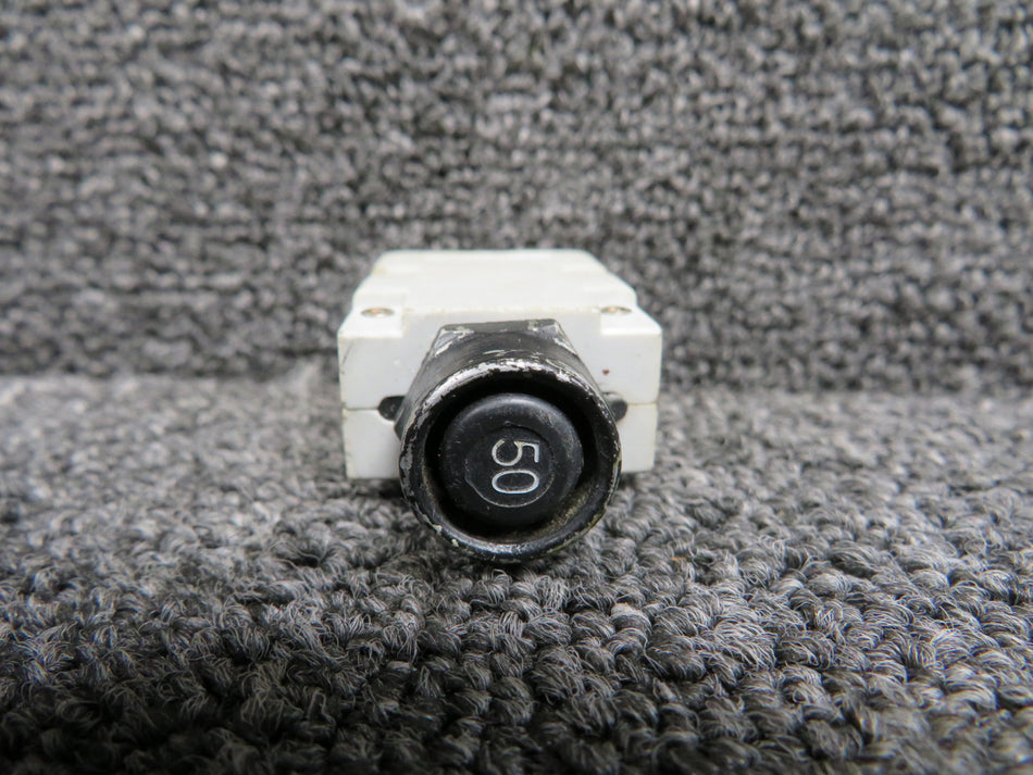 700-001-50 Mechanical Products Push Circuit Breaker (Amps: 50) (Worn)